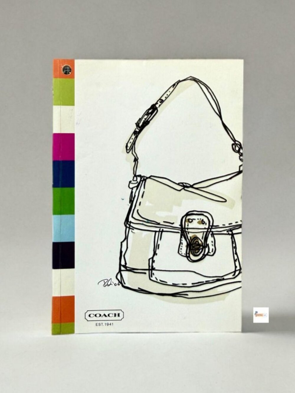 Coach Legacy Striped Unlined Paperback Notebook